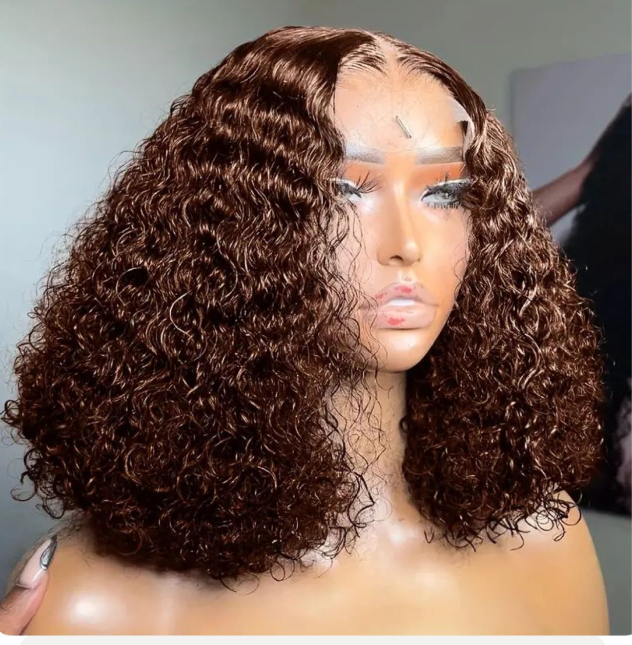 13x4 SDD Chocolate Water Wave Wig - 14' Inches